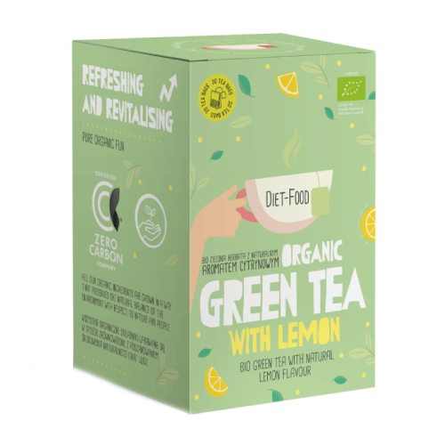 BIO Зелен чай с лимон, 20 х 2 г