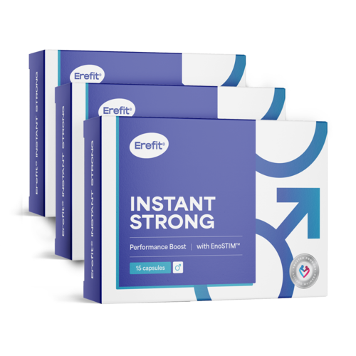 3x INSTANT STRONG – Performance Boost, комплекс за мъже, общо 45 капсули