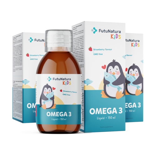 3x OMEGA 3 – Детска течна хранителна добавка, общо 450 мл