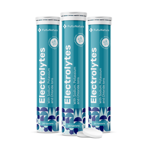 3x Електролити - ефервесцентни таблетки, общо 60 ефервесцентни таблетки
