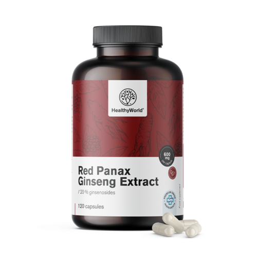 Red Panax Ginseng - екстракт от червен женшен 600 мг, 120 капсули