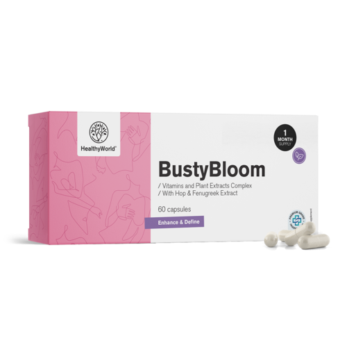 BustyBloom – комплекс от витамини и растителни екстракти, 60 капсули