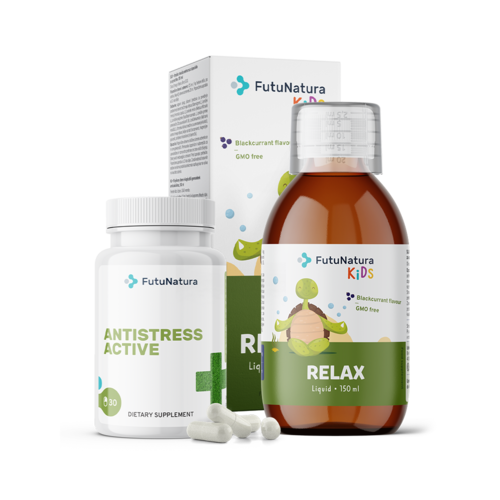 Успокояване: AntiStress + Детска течна хранителна добавка, комплект