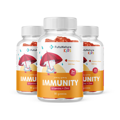 3 x IMMUNITY - Детски гумени мечета за имунната система, общо 90 гумени ...