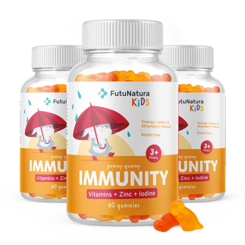 3 x IMMUNITY - Детски гумени мечета за имунната система, общо 180 гумени бонбона