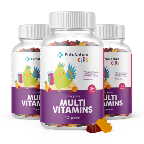 3x MULTI VITAMINS – Гумени бонбони за деца с мултивитамини, общо 360 гумени бонбонa