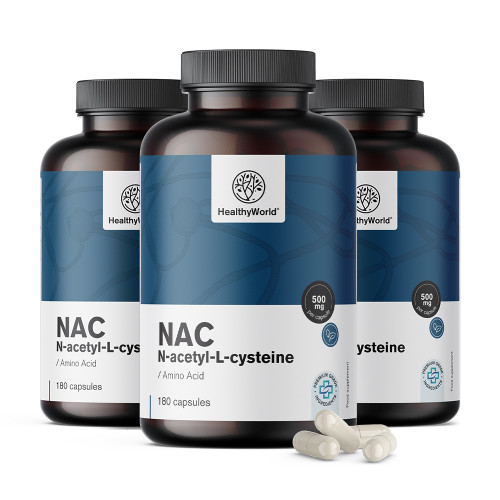 3x NAC 500 мг, общо 540 капсули