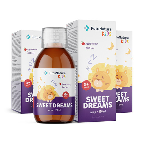 3x Sweet Dreams – Детски сироп за сън, общо 450 мл - FutuNatura.bg