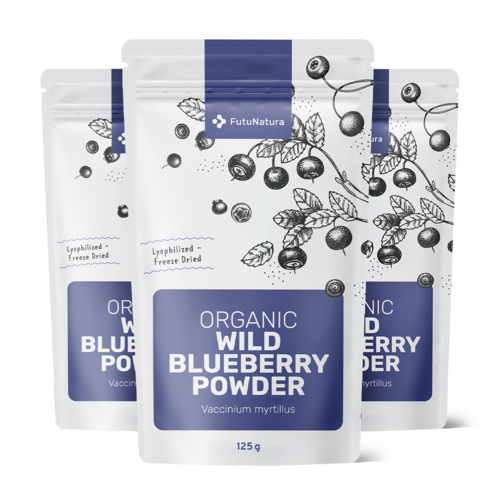 3x БИО Диви боровинки на прах, общо 375 г