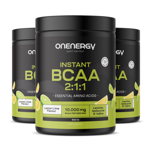 3x BCAA 2:1:1 – лимон и лайм, общо 1500 г