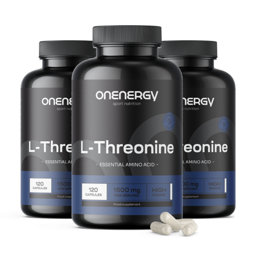 3x L-треонин 1500 мг, общо 360 капсули