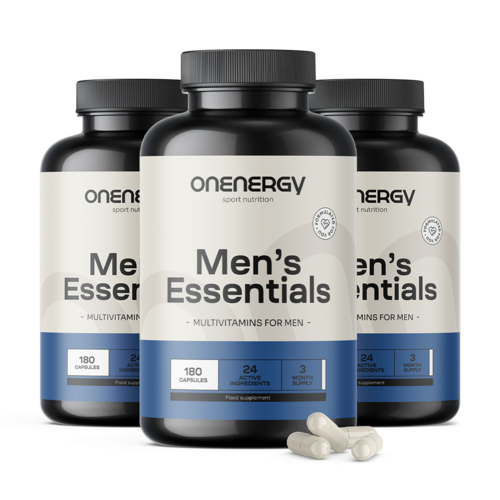 3x Men's Essentials – мултивитамини за мъже, общо 540 капсули