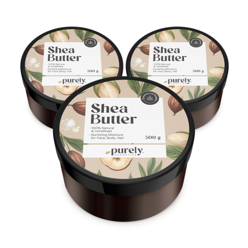 3x 100% Нерафинирано масло от ший, общо 900 г