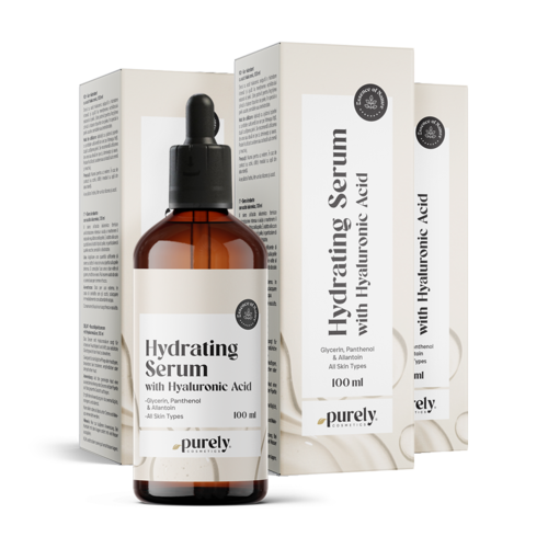 3x Овлажняващ серум с хиалуронова киселина, общо 300 мл