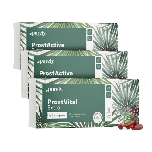 3x ProstVital Extra - с екстракт от палма-джудже 320 мг, общо 180 капсули