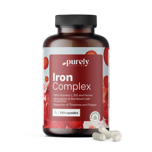 Iron Complex - желязо с витамини С и В12, 180 капсули