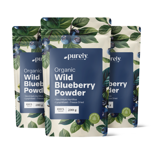 3x BIO Диви боровинки на прах, общо 600 г