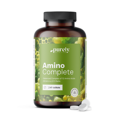 Amino Complete – балансиран комплекс от 12 аминокиселини, 240 таблетки